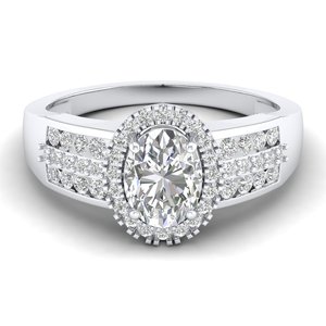 REYES High Quality 925 Sterling Silver Oval Cut 1.74Ct Moissanite Engagement Ring Luxury Wedding Party Wear Jewelry for Her - Product Image 5