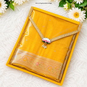 Nouvelle housse de rangement pour sari en tissu de haute qualité avec motif lotus suspendu, sac de rangement transparent pour sari, organisateur de sari de mariage, housse d'emballage cadeau - Product Image 4