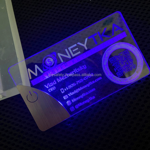 Cartes promotionnelles de remerciement de luxe en PVC personnalisées avec LED, NFC, impression UV, numériques, 2026, nouvelle génération, alimentées par batterie, avec pavé tactile - Product Image 5