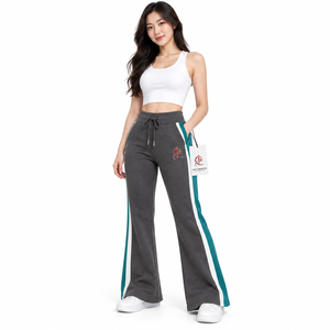 Pantalones Deportivos de Verano para Mujer, Corte Regular, 100% Algodón, Transpirables, de Secado Rápido, Ecológicos, OEM, Personalizables con Logotipo, Frente Plano - Product Image 1