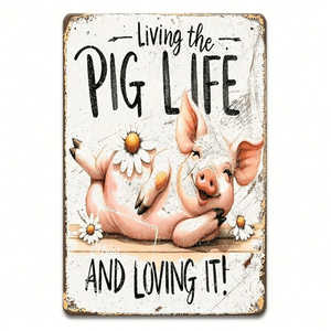 CIFbuy Plaque rustique vintage en aluminium 20,3x30,5 cm pour la maison avec TikTok pour le service de retrait Temu - Product Image 2