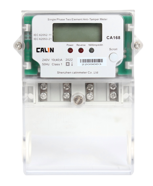 IEC Standard Single Phase Energy Meter, STS Prepaid, Africa Middle East Utility, Class 1.0, CA168-R02