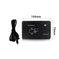 Lector RFID de Alto Rendimiento de 125 kHz, Lector RFID de Escritorio USB de Doble Frecuencia, Control de Acceso, Lector RFID Robusto