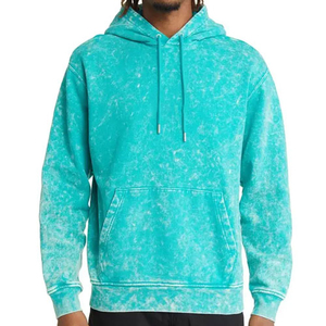 2026 MOQ10 Sweat à capuche pour homme 100% Coton épais, coupe oversize, effet vieilli et délavé à l'acide, personnalisable avec logo 3D - Product Image 1