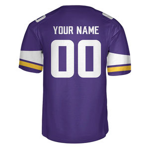 Venta al por Mayor de Camisetas de Fútbol Americano Personalizadas, de Alta Calidad, con Estampado Frontal Sólido, 100% Poliéster Sublimado, para Invierno - Product Image 2