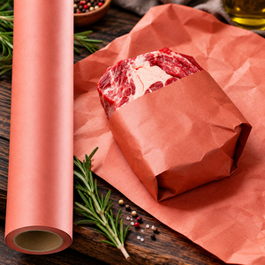 Rouleau de papier boucher rose 66 g/m² anti-graisse, anti-ondulation, recyclable, résistant à la chaleur pour barbecue, 18'' x 24'' x 175 pi - Product Image 3