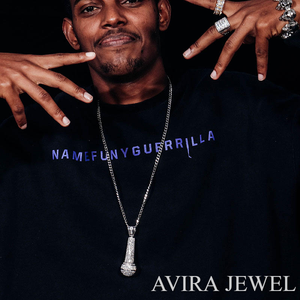 Trendy Moissanite Yellow Rose <b>Gold</b> Plated Nickel-Free Lead-Free Unisex Hip Hop <b>Pendant</b> <b>Solid</b> Sterling Silver 925 IDGL/GRA - Product Image 2