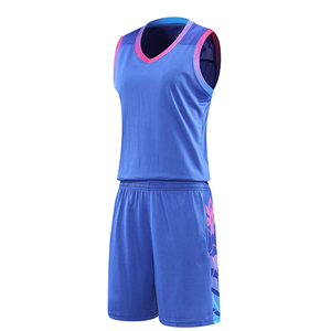 เสื้อบาสเก็ตบอลแบบกำหนดเอง โพลีเอสเตอร์ ปักลาย ปักชื่อ ทีมสโมสร เมือง แห้งเร็ว ระบายอากาศได้ดี ชุดกีฬาสีสันสดใส - Product Image 5