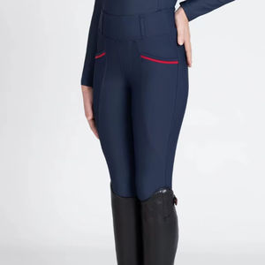 Pantalons d'équitation slim fit pour enfants, respirants, en tissu extensible et résistant, jodhpurs pour jeunes cavaliers actifs. - Product Image 1