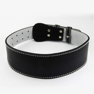 Genuine Leather 10mm Weightlifting <b>Belt</b> with Buckle Closure Non-Slip Heavy Duty Professional Gym Training Back & Waist Support - Product Image 4