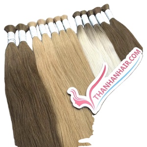 NEW Collection Bulk Straight Human Hair Extensions Trendy Color Ash Cuticle Aligned Raw Hair Vietnamese Hair Shipping <b>Now</b> - Product Image 5