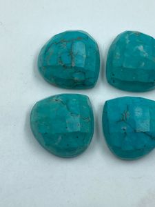 Turquoise howlite en forme de poire, 4 pièces, 21,59 carats, meilleure qualité pour la fabrication de bijoux - Product Image 5