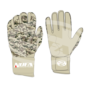 Gants de baseball/softball en cuir rembourrés antidérapants ambidextres Nofa Industries pour adultes, professionnels, hommes, femmes, tailles XL, XXL, avec boucle - Product Image 1