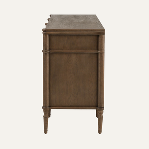 Commode de chambre minimaliste en teck massif avec 9 tiroirs, écologique, durable, fabriquée à la main - Product Image 3