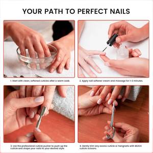 Ciseaux à ongles en acier inoxydable avec lame droite et tranchante, manche rond, durables pour adultes, pour la manucure - Product Image 6