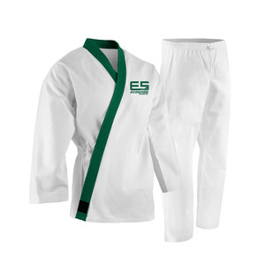 Uniforme de karaté confortable, de haute qualité, léger, 100% coton, respirant, à séchage rapide, personnalisable, prix abordable, vêtements d'arts martiaux - Product Image 1