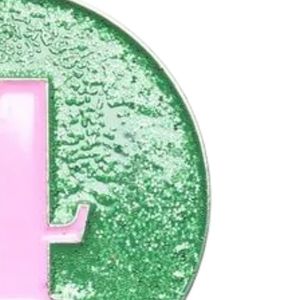 Pretty Girl Number 4 Lapel Pin <b>Green</b> Pink <b>Glitter</b> Round Number Brooch Decorative Women Fashion Accessory for Events Gifts - Product Image 2