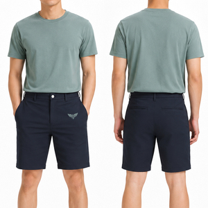 Shorts Bermuda décontractés pour hommes, shorts chino extensibles d'été, respirants, coupe droite, shorts de golf pour l'extérieur - Product Image 1