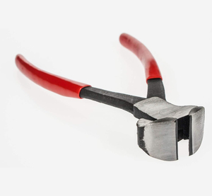 Alicates para cascos de caballo de 8 pulgadas con mango de vinilo, herramientas de herrador, fabricante de alicates para el cuidado equino - Product Image 1