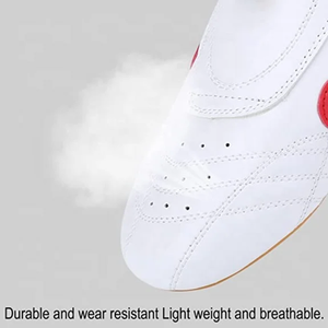 Zapatos de Kickboxing Semi-Contacto Profesionales Personalizables para Taekwondo y Karate ITF, de Cuero Duradero, con Impresión de Logotipo Personalizado - Product Image 2