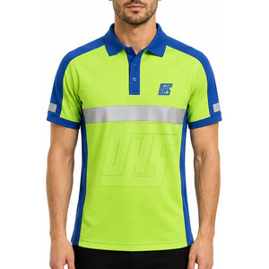 Chemises polo classiques pour hommes, tissu en mélange de coton doux, manches courtes, col classique, vêtements décontractés pour le travail - Product Image 3