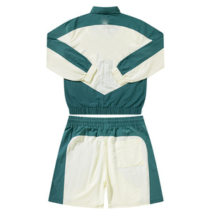 Conjunto Corto de Chaqueta Cortavientos y Pantalón Deportivo para Hombre, con Logotipo Personalizado, de Spandex/Poliéster, Ligero, Transpirable e Impermeable, para Otoño - Product Image 2