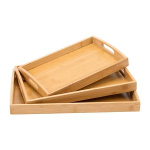 Bandeja de Servicio de Bambú de Base Biológica, la Más Vendida, para Servicio de Habitaciones en Hoteles Innovadores y Plataformas de Aislamiento para Teteras Resistentes al Calor - Product Image 1