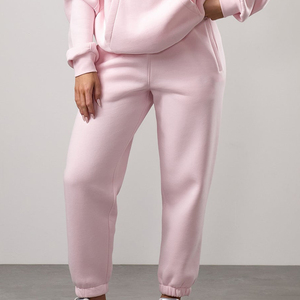 Ensemble de survêtements pour femmes en coton molletonné français de qualité supérieure, comprenant un sweat à capuche et un pantalon de jogging, confortables et de qualité supérieure - Product Image 4