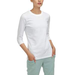 Proveedor mayorista de camisetas deportivas personalizadas para mujer, de alta calidad, ecológicas, transpirables, de secado rápido, manga larga y corte ajustado. - Product Image 1