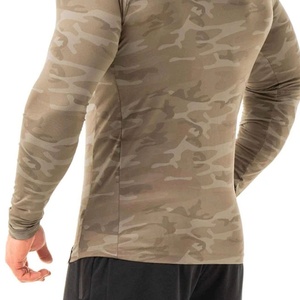 Top Qualité kaki Camo Zip Up Gym À Capuche Pour Hommes Haute performance gym Zip Up Veste classique camo imprime - Product Image 5