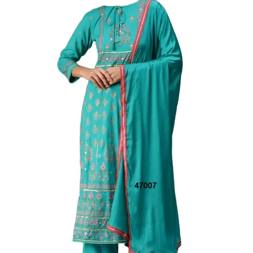 パキスタンのインドのパーティーの結婚式の摩耗の芝生のドレスSalwarKameez女性のためのパンジャブスーツステッチとステッチされていない芝生のスーツ2022 Ind