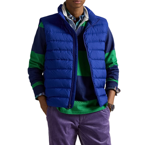 Men Winter Sleeveless Puffer Vest Quilted Lightweight Jacket Warm Body <b>Warmer</b> Windproof Outdoor Casual Wear OEM Supplier - Product Image 3