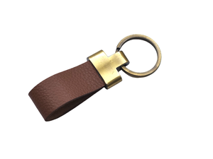 Leather Metal Keychain with Zinc Alloy <b>Key</b> <b>Ring</b> for Promotional Gift Pendant Accessory - Product Image 3