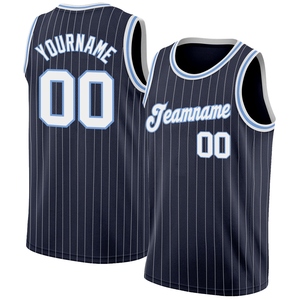 Wholesale Direct OMMIZ INDUSTRY Top Quality Custom White Black Pinstripe Black-Old <b>Gold</b> Authentic Basketball Jersey - Product Image 4