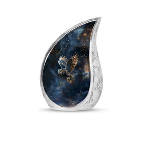 โกศรูปหยดน้ำสำหรับใส่เถ้ากระดูก ลายเต่าในป่า แกะสลักสีเงิน ลดราคาพิเศษ สำหรับตกแต่งในงานศพ - Product Image 3