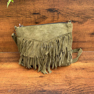 2024 Fashion Women's Sling Crossbody Bag Ladies High Quality Suede Leather Fringe Small Shoulder Bag Ladies Tassel <b>Handbag</b> Purse - Product Image 2