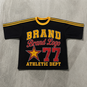 เสื้อยืดพรีเมียมทรงเรกูลาร์ สตรีทแวร์ ผ้าฝ้ายถัก 100% สกรีนโลโก้ได้ ลำลอง สไตล์คนเมือง เป็นมิตรกับสิ่งแวดล้อม เนื้อผ้าหนา - Product Image 4
