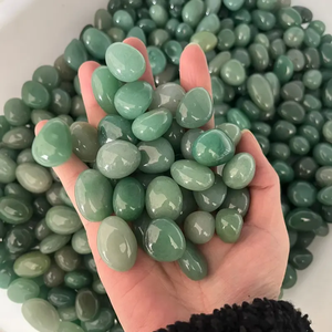 Pierres Roulées d'Aventurine Verte Naturelle, Cristaux de Quartz Vert Poli, Pierres Précieuses en Gros, Galets de Guérison pour la Décoration - Product Image 1