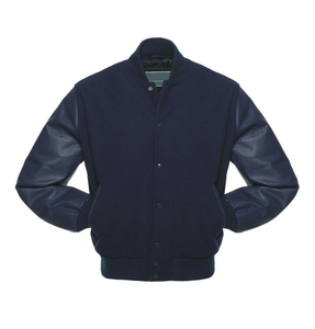 New Best Selling Professional 100% Wool Hooded Varsity <b>Jacket</b> with Patchwork & Cartoon Designs for <b>Men</b> and Winter Season - Product Image 2