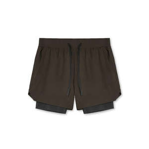 Shorts en jean pour hommes, décontractés, unis, pour la gym, taille mi-haute, avec cordon de serrage, maille sublimée respirante, écologiques - Product Image 5