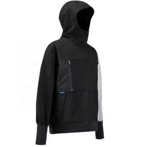 Sweat-shirt à capuche pour homme, style urbain, techwear, streetwear tactique, noir, cyberpunk, ninja, poche utilitaire, Harajuku, coupe oversize - Product Image 1