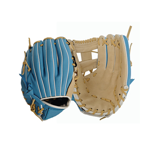 ถุงมือจับหนังแท้ระบายอากาศได้ดีถุงมือเบสบอลออกแบบโลโก้ได้ตามต้องการ - Product Image 1