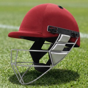 Casque de cricket de qualité supérieure avec protège-visage en fer pour hommes, ajustement réglable, épais, léger, protection contre les chocs élevés - Product Image 1