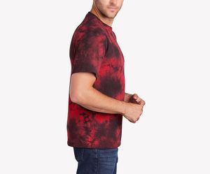 T-shirt unisexe personnalisé avec logo, tie-dye, impression intégrale, pour hommes - Product Image 3