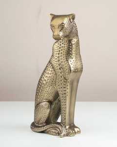 Jaffs Exports Aluminium L 17xW 11xH 38cm Cheetah Sculpture Artistic Tabletop Decor Eco-Friendly Handcrafted Animal <b>Figure</b> Living - Product Image 3