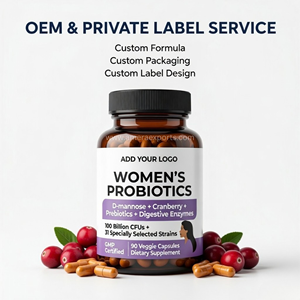 Capsules de complément alimentaire probiotique à marque privée avec extrait de canneberge et mélange prébiotique - Product Image 5
