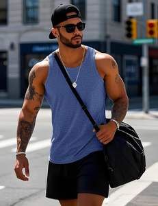 Camiseta sin mangas esencial para hombre: flujo de aire, capa suave, sensación ligera, movimiento relajado, textura suave, comodidad diaria, forma moderna, construcción resistente. - Product Image 3