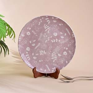 Ensemble d'assiettes en porcelaine exquise Dahlia, résistant au micro-ondes et au four, vaisselle en matériau ABS, compatible lave-vaisselle, emballé en boîte - Product Image 5