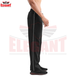 Pantalones Deportivos Personalizados para Hombre, Transpirables, Ajustados, Lisos, de Mezcla de Algodón y Poliéster - Product Image 3