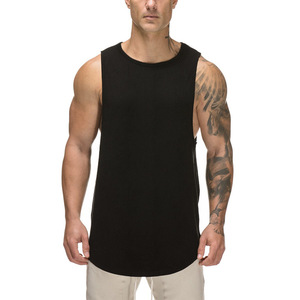 Débardeur côtelé 100 % polyester pour homme, grande taille, respirant et écologique, idéal pour la gym et le sport (vente en gros) - Product Image 4